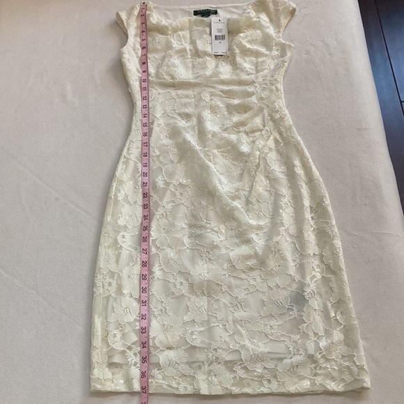 NWT Ralph Lauren Ivory sequined dress. - Picture 5 of 6